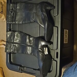 Calvin Klein knee high black heels